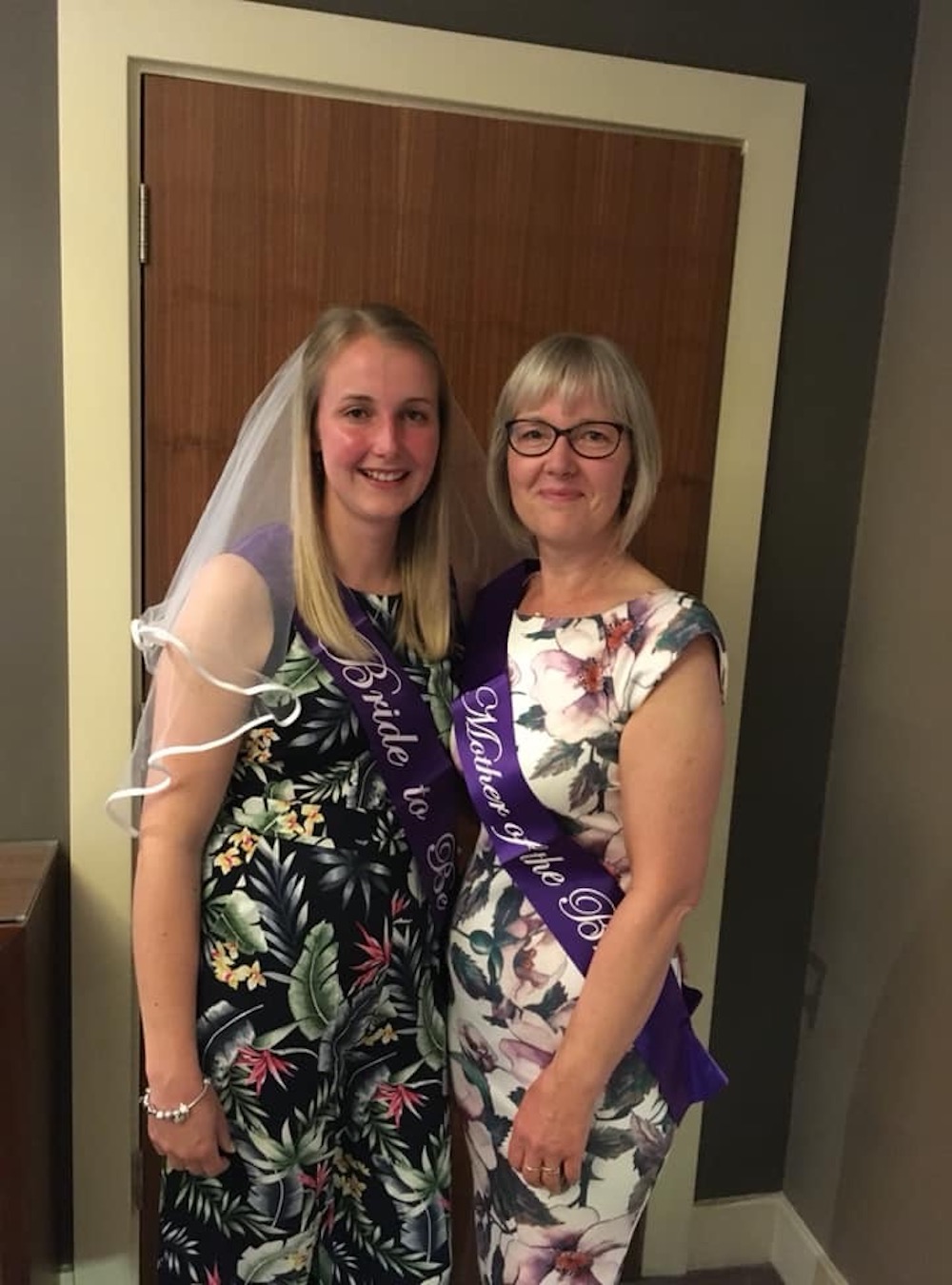 Eileen and jessica outside room hen do 2019