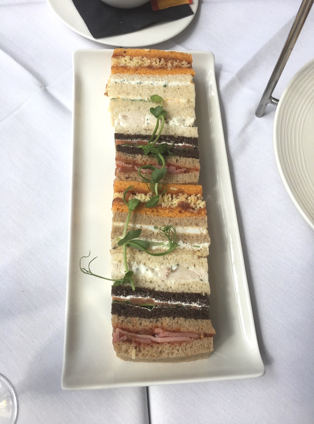 afternoon tea sandwiches at the mere knutsford 2019